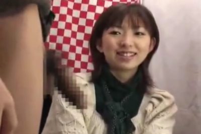 赤面手コキ!まじめ系の素人25才の派遣OLちぃちゃん!2本手コキで暴発射精♡まさかの顔射ぶっかけのアクシデント!